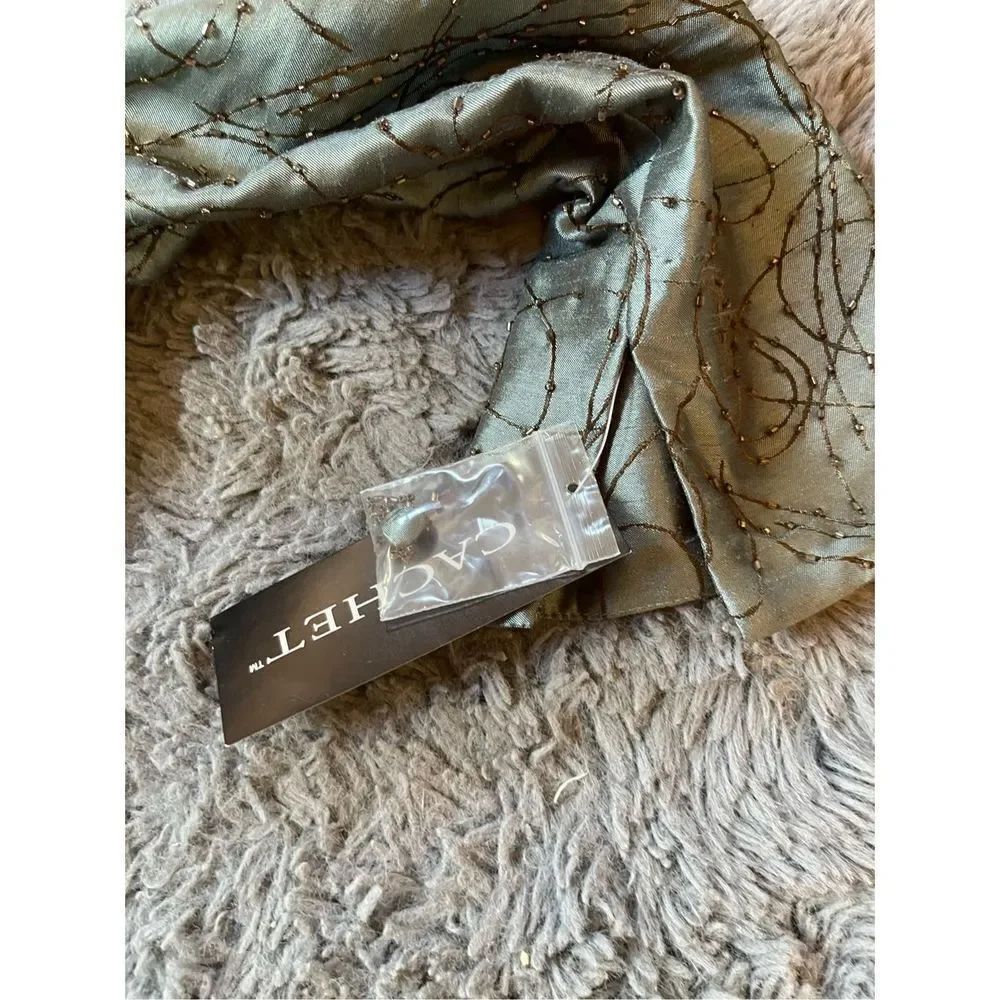 NWT Vintage cachet‎ set embellished jacket and square neck dress 10